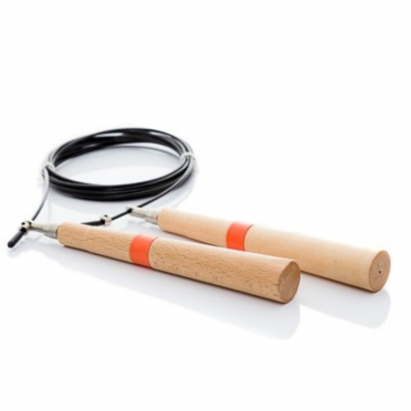 Muscle Power Speed jump rope met houten greep MP1071 